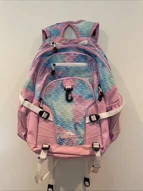 Pink colorful High Sierra Backpack